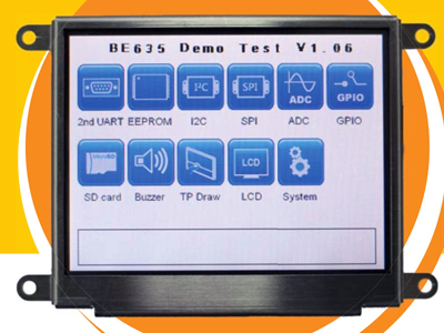 foto Sistema embebido con display TFT-LCD de 3.5” de Bolymin.
